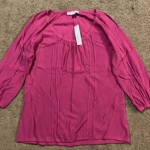 NWT August Silk Fuschia Thin Sweater